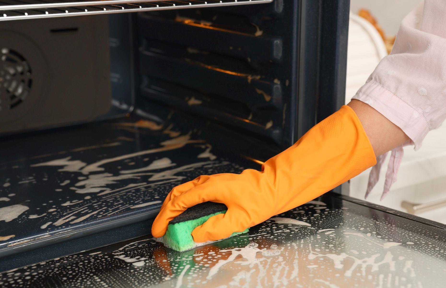 Scrub the oven